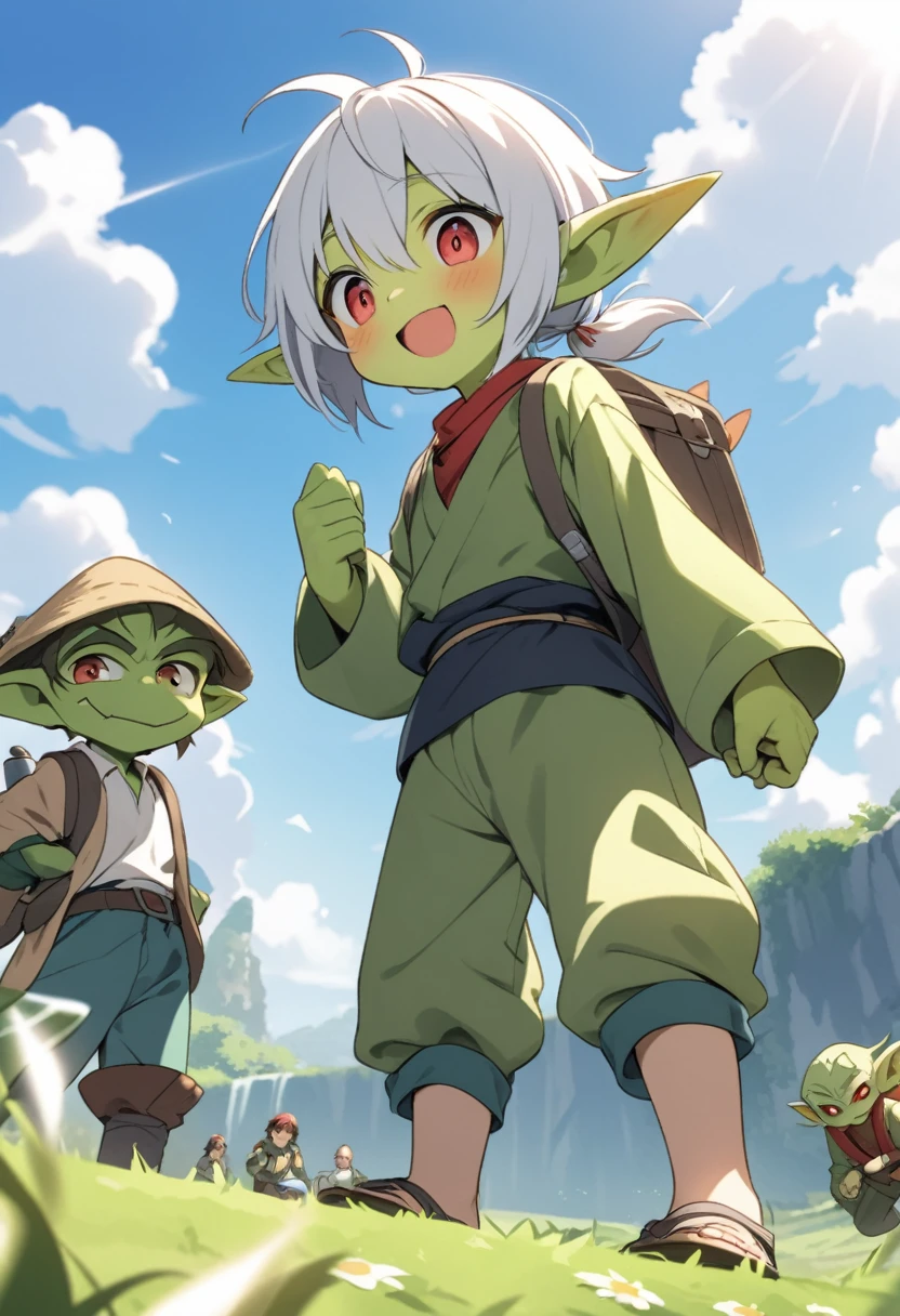The day of the young man and the young goblin ,