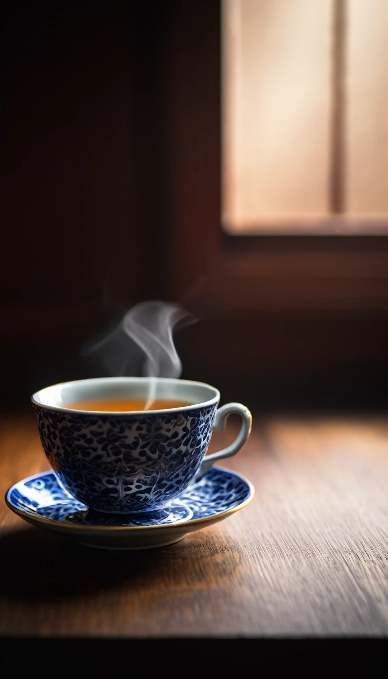 Close-up of tea from black iron pot poured into tea cup,Dark wooden table background.The album cover was inspired by Sesshū Tōyō, shutter, Creation and Production, daoshu, ((Have a cup of tea)), qiangshu, Tea ceremony scene cinematic lighting, from above, uhd, accurate, super detail, best quality（Super quality，Super detailed，Ultra-complex，Extremely complex）Soft and natural light and shadow.Reverse fragrance.no humans.Ultra wide angle, (Detailed texture),Background covered with film grain, natural soft light,(Morning Scene.warm sunshine in the morning)Ray tracing, Vignette, Wide-angle lens, Ultra wide angle, Best quality cinematic lighting, Depth of Field, outer boundary, Negative space, Letterbox header image