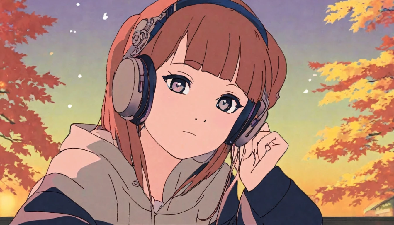 Lofi Girl, Colored_NarutoManga_ownwaifu, lofi girl listening to music