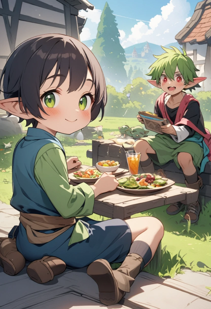 The day of the young man and the young goblin ,