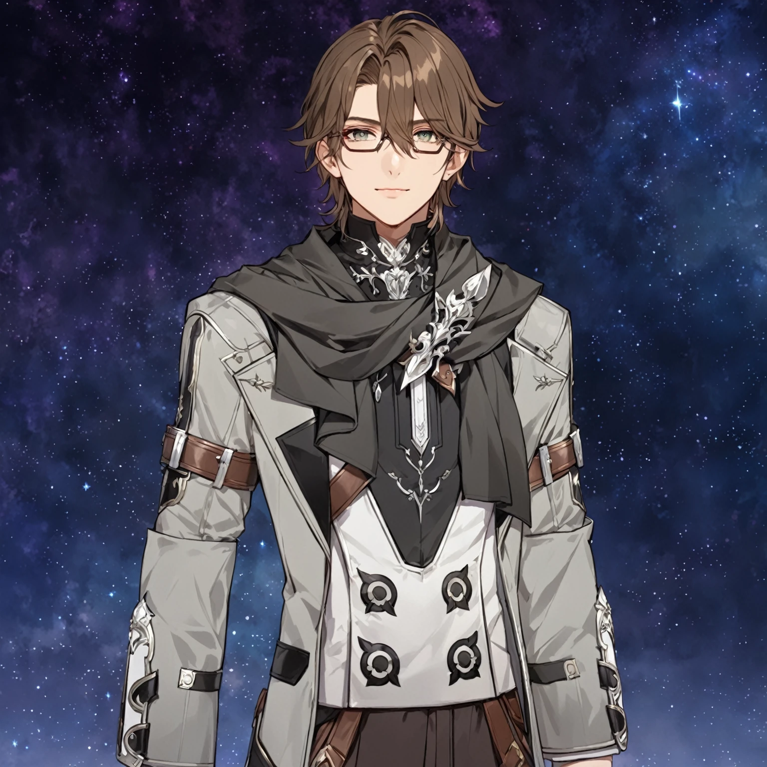 masterpiece, best quality, good quality, Fantasy aesthetics, Highly detailed, shadowverse style, male, wear