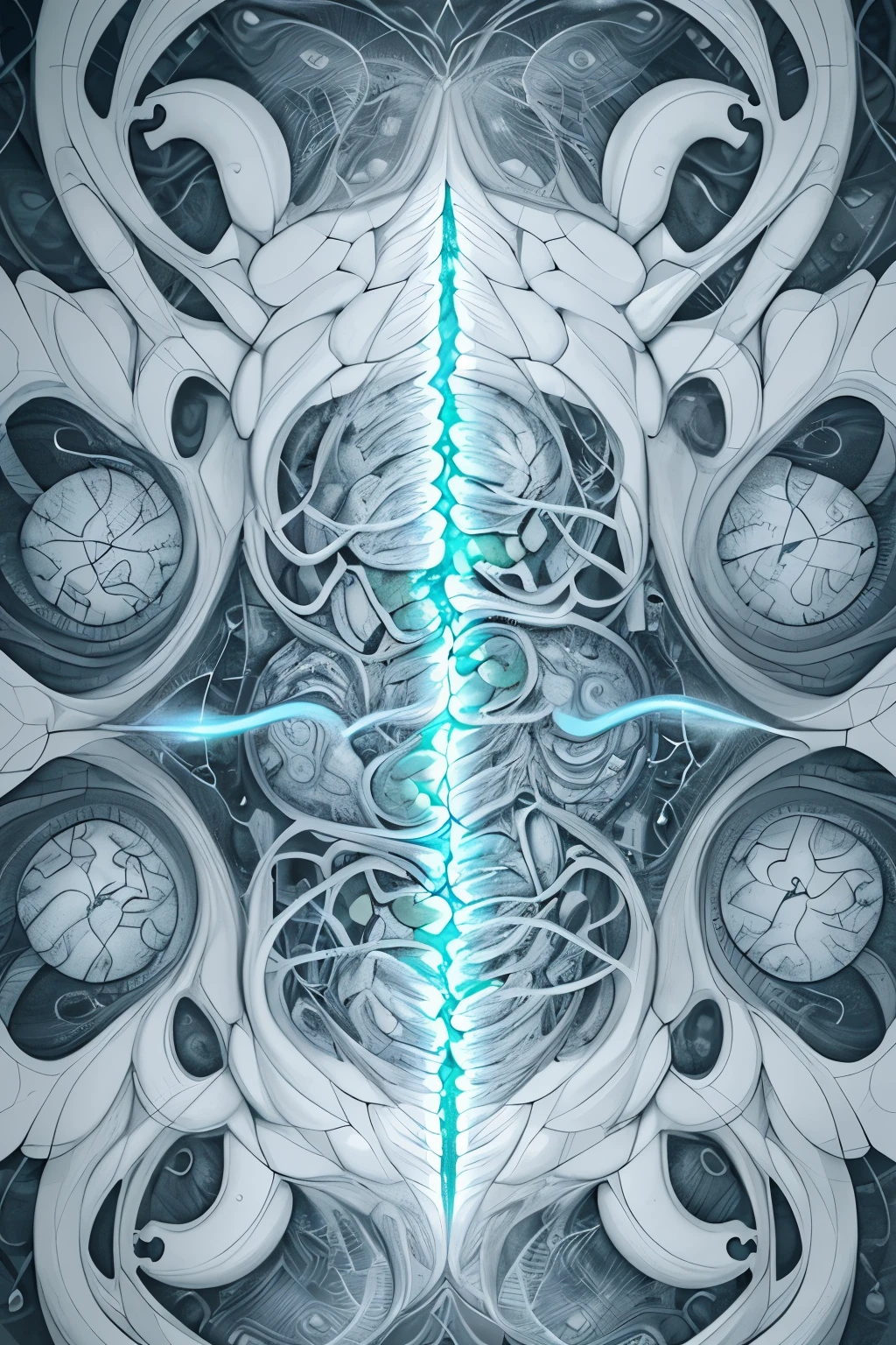 In this captivating image, a brain meticulously crafted as a puzzle is centralized, serving as a symbol for mental health or psychology. The cerebral cortex, clearly defined and intricate, is partitioned into various sections, each represented by a different puzzle piece. These fragments are interconnected, signifying the interdependence of different cognitive functions. The amygdala, hippocampus, and other crucial areas are rendered in high detail, showcasing their role in emotional regulation, memory, and decision-making.
The puzzle pieces are varying shades of gray, symbolizing the complexity and ambiguity that can often accompany mental health issues. The background is a soothing pastel h