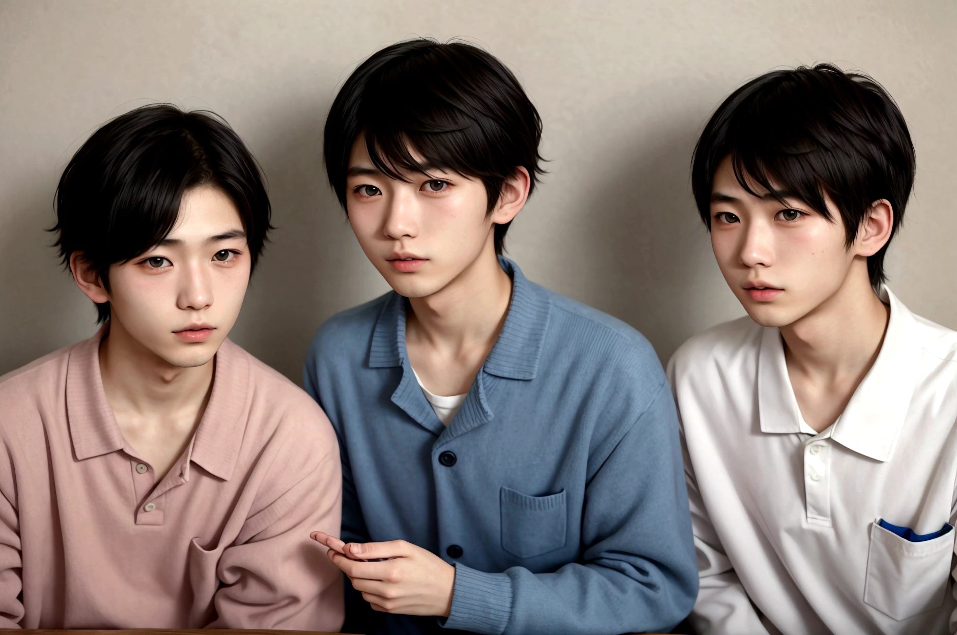 two 18 year old Japanese men at school