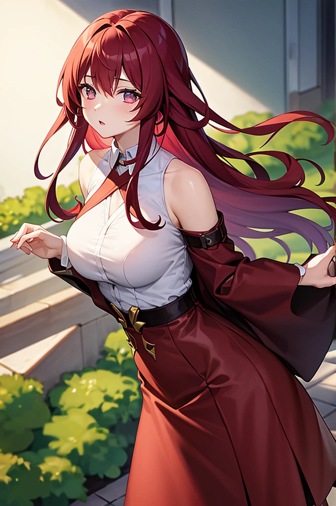 Highest quality、masterpiece、Red-haired beauty、Having a lot of hair、Ultra-high resolution