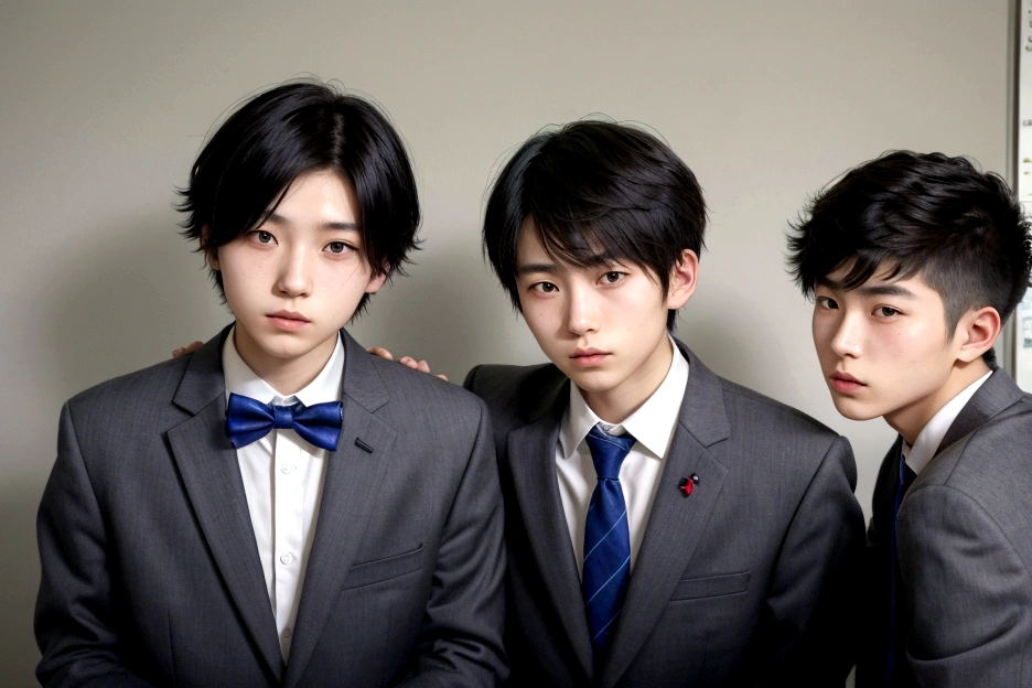 two 18 year old Japanese men at school
