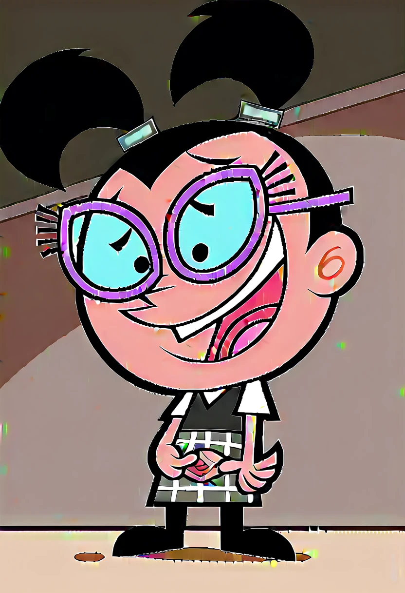 score_9_above, score_8_above, score_7_above, high quality, 1 girl, Alone, Tootie, black fur, two tails, suspenders, hair band, glasses, , smiling, classroom, spread pussy, vagina, legs open, Chibi, Ahegao, naked, masturbating, small girl, View from below, back,
