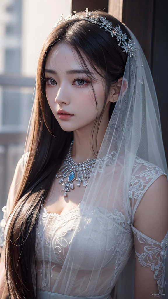 a beautiful korean woman,beautiful detailed eyes,beautiful detailed lips,extremely detailed eyes and face,longeyelashes,elegant korean fashion,award winning,best quality,highres,8k,16k,retina,masterpiece,accurate,anatomically correct,super detail,high details,high quality,photorealistic,cinematic lighting,warm color palette,detailed skin texture,flowing hair,dramatic pose,mysterious expression