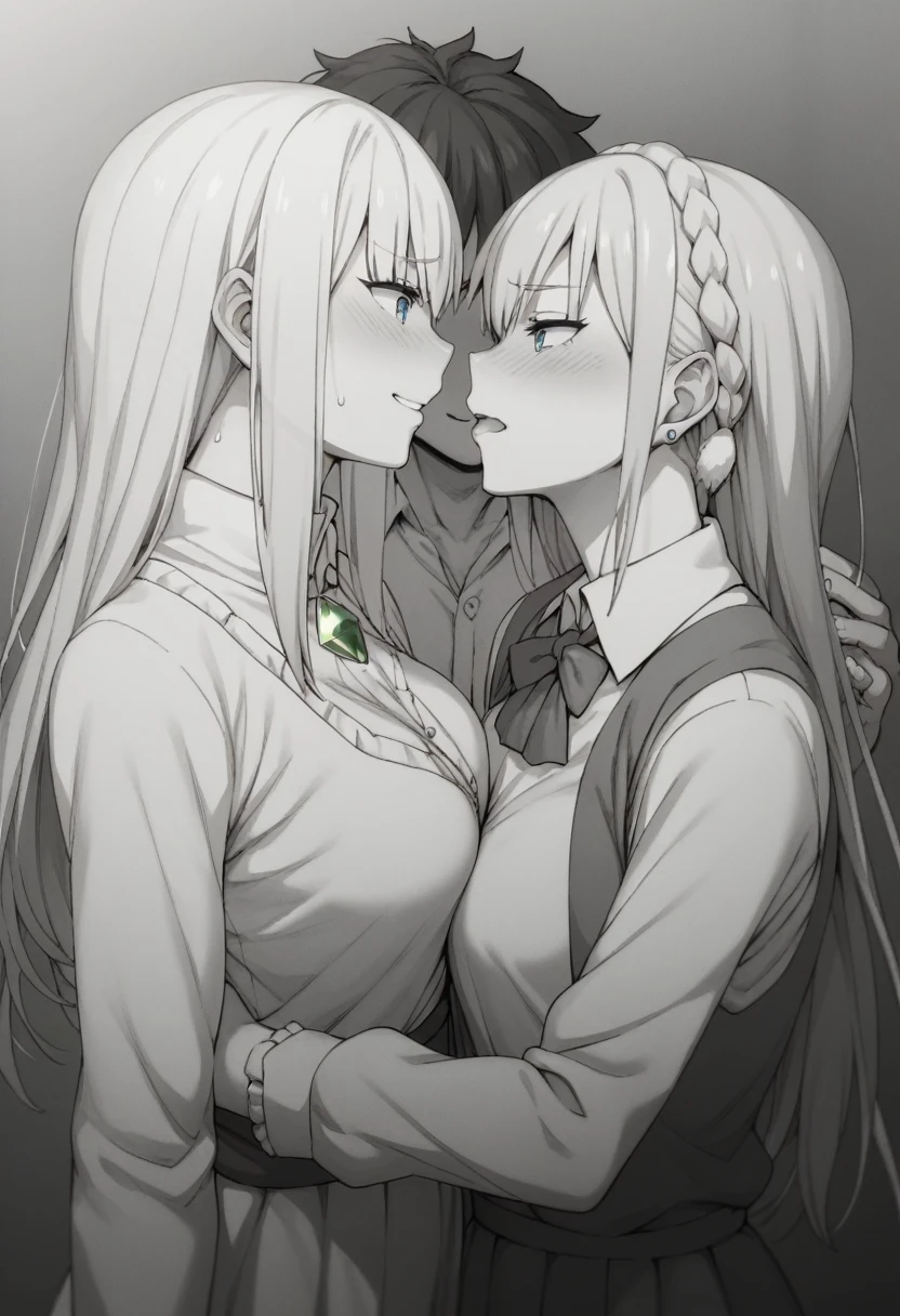Starting Life in Another World from Zero,Emilia,Emilia風髪飾り,Pixel perfect.Emilia風白バラの髪飾り