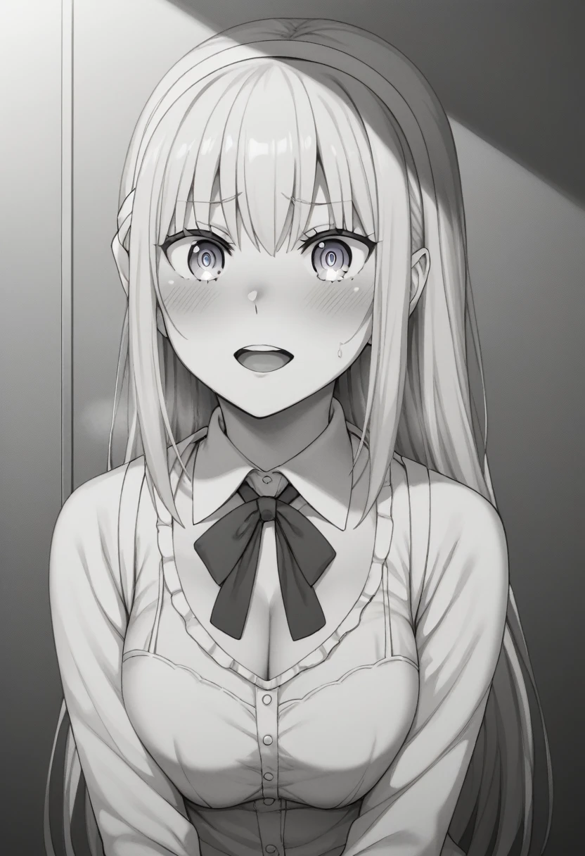 Starting Life in Another World from Zero,Emilia,Emilia風髪飾り,Pixel perfect.Emilia風白バラの髪飾り,Emilia風髪型,