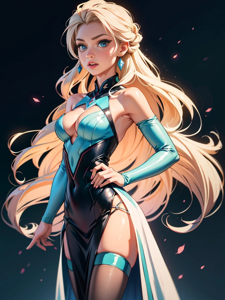 20 year old girl, светлые workоткие волосы, Одежда 1990-х годов, Elsa's white hair, melting, 1 girl, jeans, Beautiful, (main part:1.2), (better quality:1.2), ((Happy and smiling)), Cinematic, Perfect eyes, perfect skin, perfect lighting, smile, world, work, Textured leather, Detail, beauty, be surprised, ultra detailed, perfect face