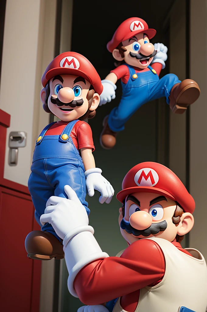 Mario from the game in anime 