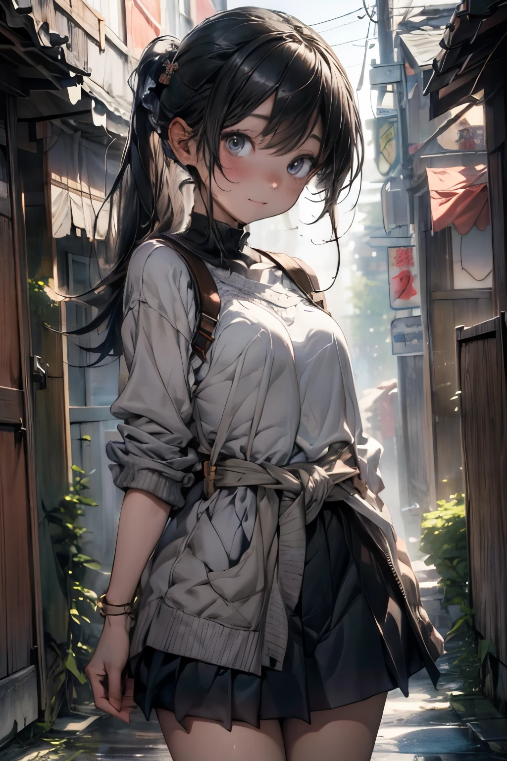 masterpiece, best quality, extremely detailed CG unity 8k wallpaper, 顔のクローズアップ, cute girl, morning,