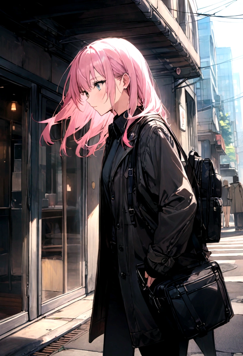 Remains、Explorer、Pink Hair、Angle from afar