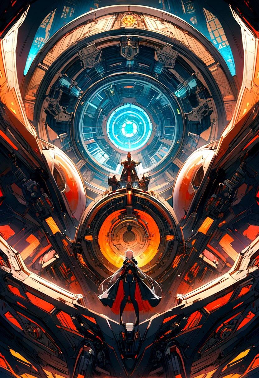 Image 2: Zarael and Lyra, mechanical engineering, working together on a spaceship]