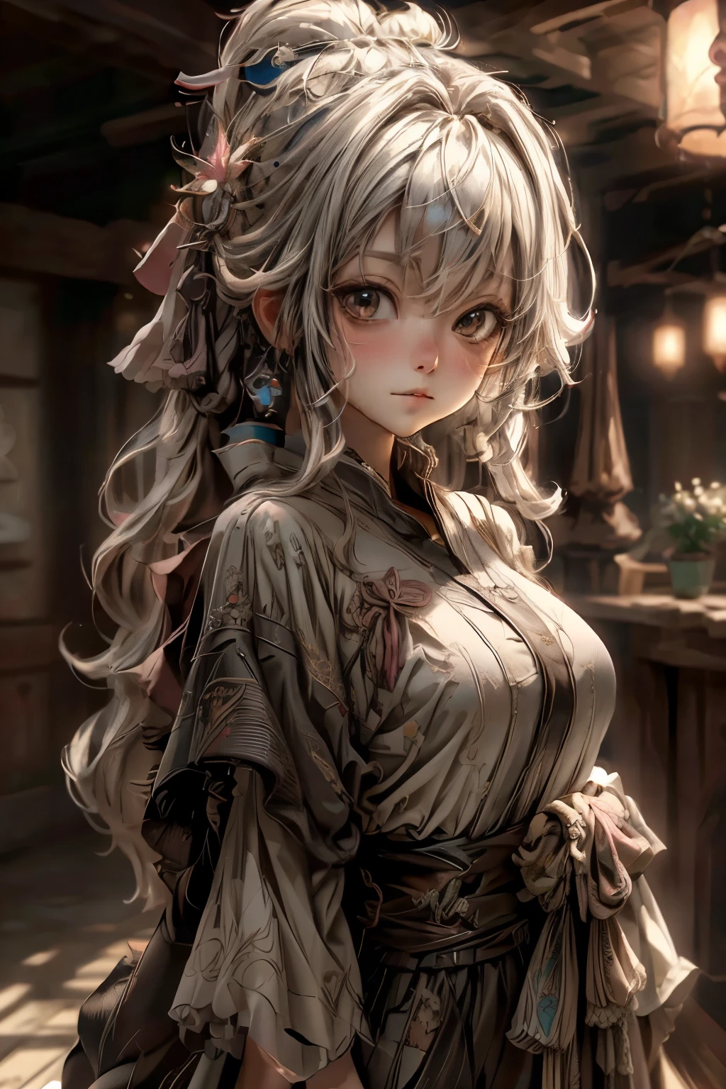 masterpiece, best quality, extremely detailed CG unity 8k wallpaper, 顔のクローズアップ, cute girl, morning, 