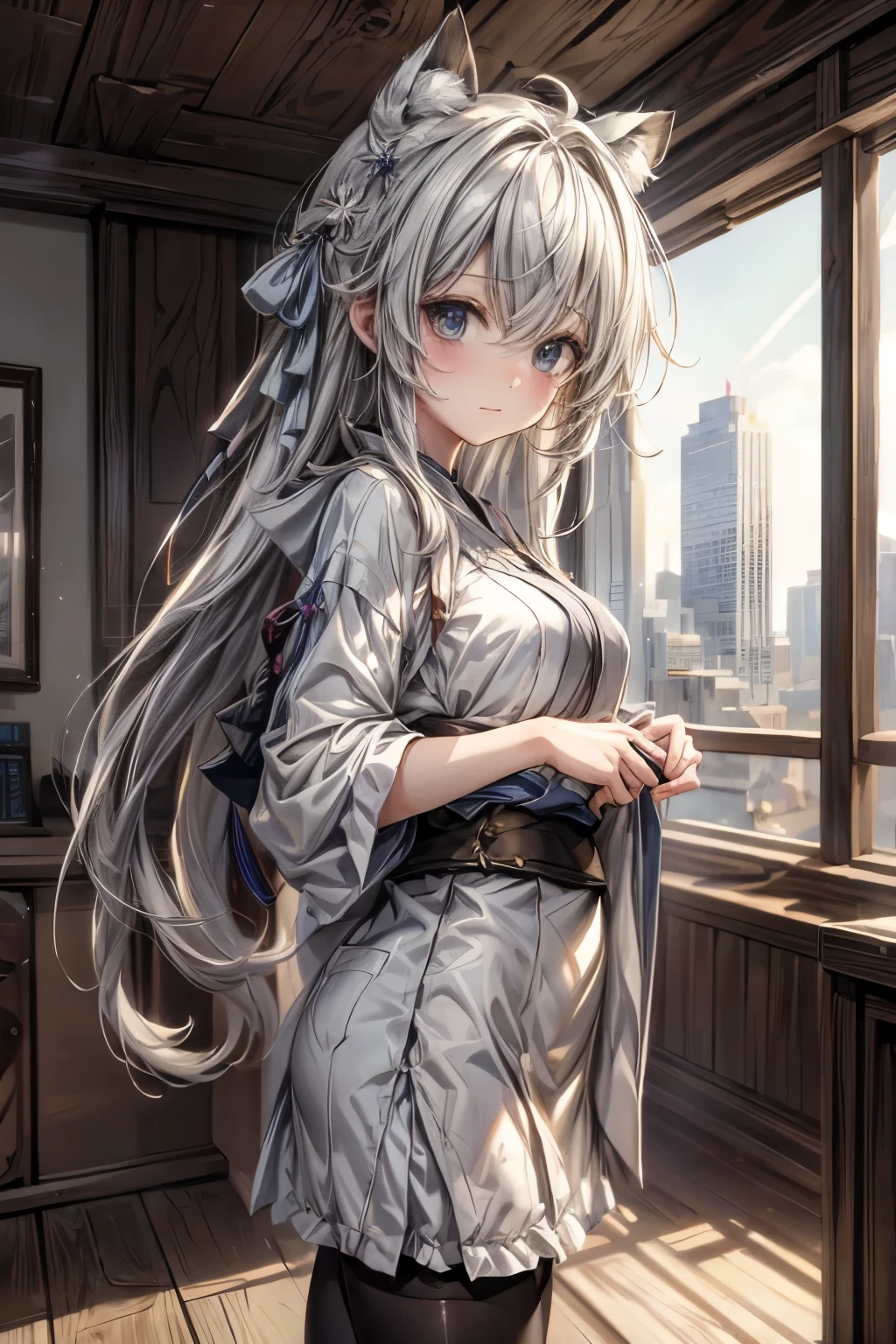 masterpiece, best quality, extremely detailed CG unity 8k wallpaper, 顔のクローズアップ, cute girl, morning, 