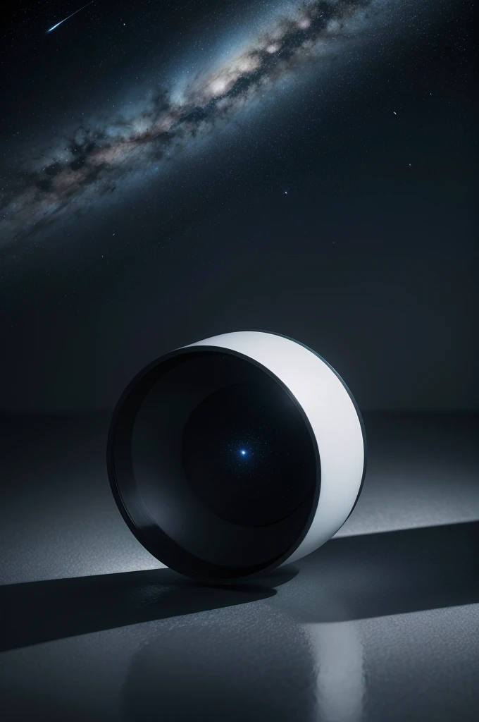 Create an ultra-realistic abstract art piece that evokes the feeling of solitude and emptiness, set in the vastness of space. The composition should be minimalist, using a limited color palette to emphasize the starkness and isolation. Predominantly use shades of deep black, dark blues, and subtle hints of white and gray to represent the void and the distant stars.

Incorporate a single, small, and dimly glowing object, such as a lone spaceship or an astronaut, to signify the solitary presence in the immense emptiness. This object should be placed off-center to convey a sense of disconnection and loneliness.

The background should be a gradient of dark colors, transitioning smoothly from black to dark blue, with scattered tiny white dots representing distant stars. Use light and shadow to create depth, making the space feel infinite and overwhelming.

Add subtle, faint textures to the background to enhance the sense of vastness, like barely visible nebulae or wisps of cosmic dust. The overall atmosphere should be cold and desolate, capturing the essence of solitude in the vast expanse of space.

Ensure the overall quality is photorealistic, capturing every intricate detail of the small glowing object and the expansive, empty space around it. Create an ultra-realistic abstract art piece that evokes the feeling of solitude and emptiness, set in the vastness of space. The composition should be minimalist, using a limited color palette to emphasize the starkness and isolation. Predominantly use shades of deep black, dark blues, and subtle hints of white and gray to represent the void and the distant stars.

Incorporate a single, small, and dimly glowing object, such as a lone spaceship or an astronaut, to signify the solitary presence in the immense emptiness. This object should be placed off-center to convey a sense of disconnection and loneliness.

The background should be a gradient of dark colors, transitioning smoothly from black to dark blue, with scattered tiny w
