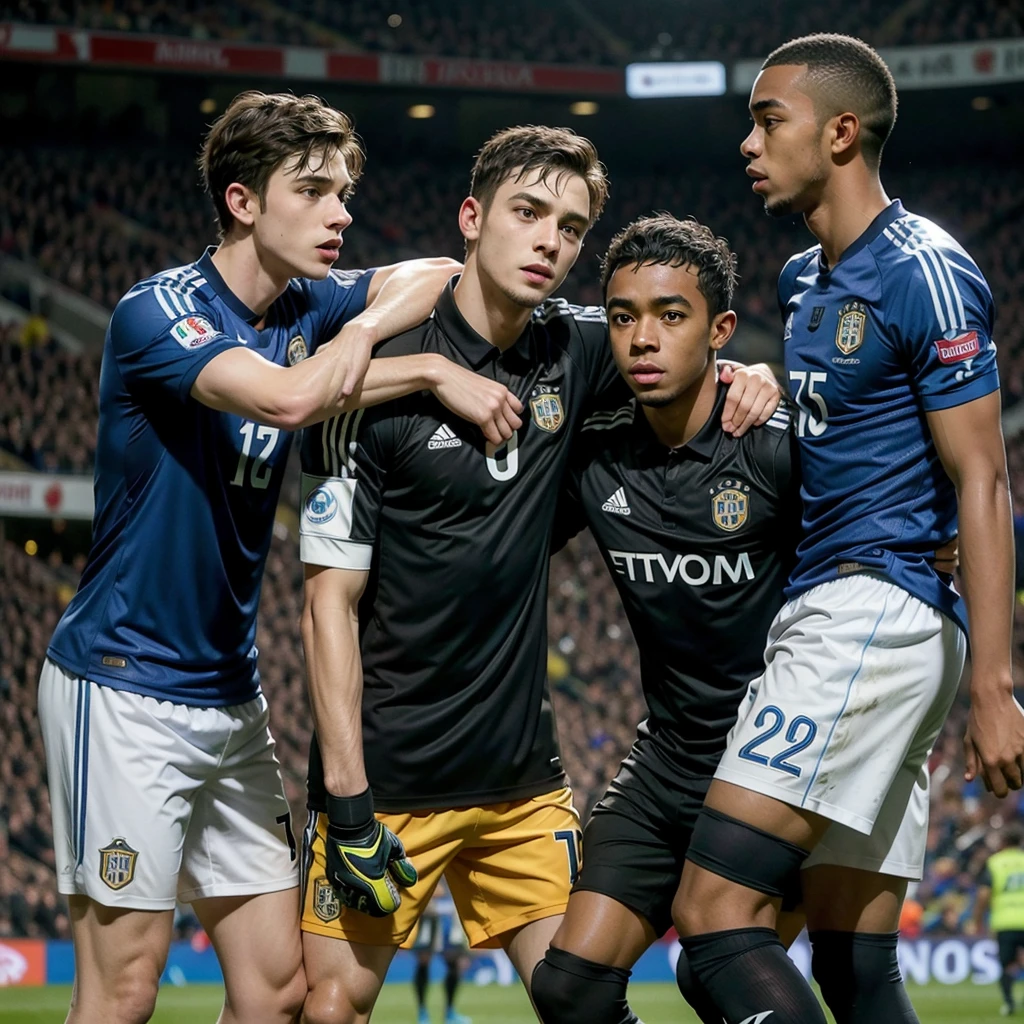 Goalkeeper Bruno, antony and robinho