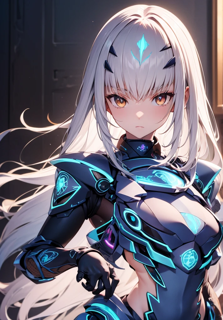 Melusina, Melusina, (Brown eyes:1.5), long hair, White hair, side locks, (small chest:1.2),
Armor BREAK, dress blindado, dress negro, gloves negros, blue armor, dress azul, peto, dress, sashes, gloves, mask, shoulder pads, dress corto, shoulder armor,
REST looking at the viewer,
REST outdoors,
BREAK (Masterpiece:1.2), Best Quality, high resolution, unity 8k wallpaper, (illustration:0.8), (Beautiful detailed eyes:1.6), extremely detailed face, perfect lighting, Extremely detailed CG, (perfect hands, perfect anatomy),