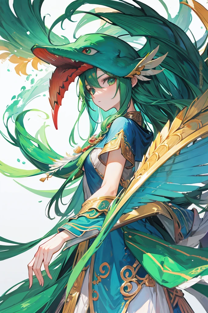 quetzalcoatl WHITE BACKGROUND