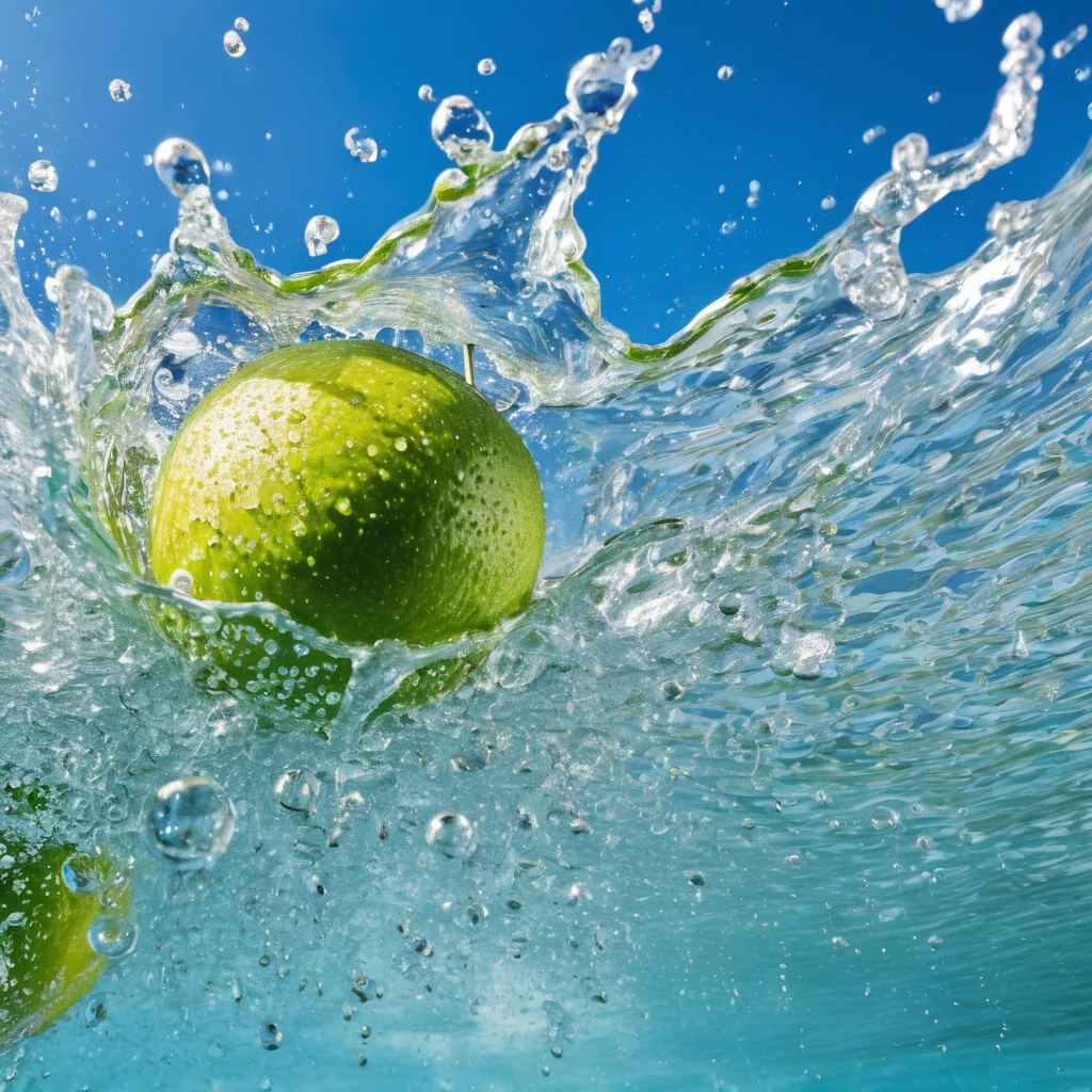 Leme drop in fizzy sparkling water, juice refreshment