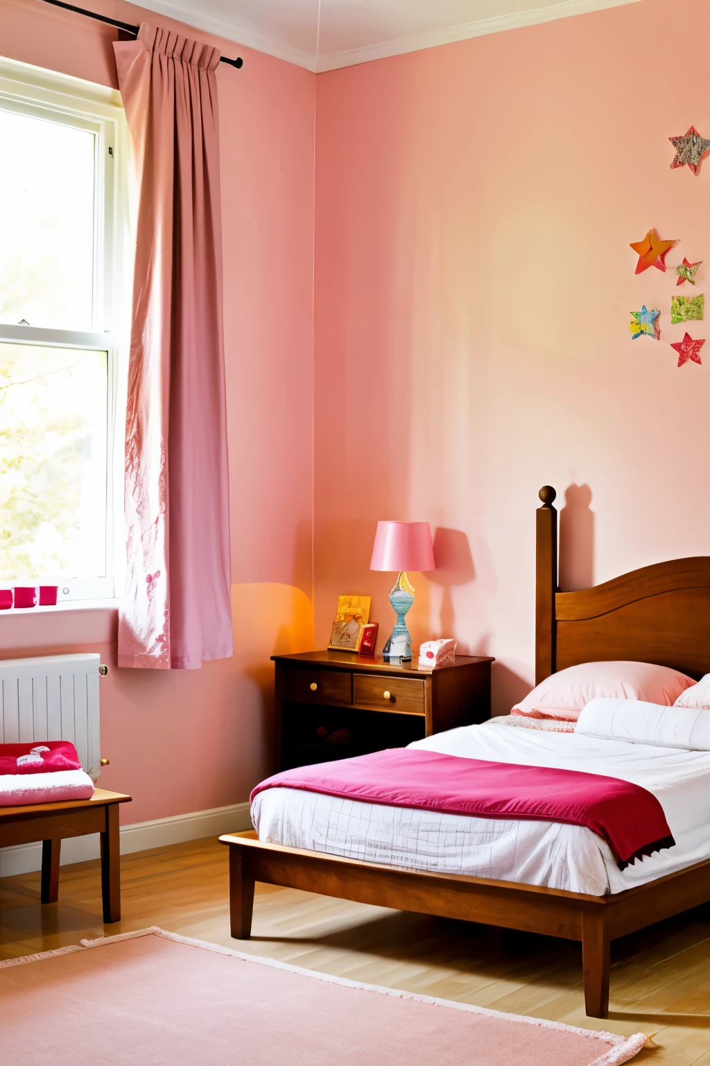 Fairy tale girl crying in her room