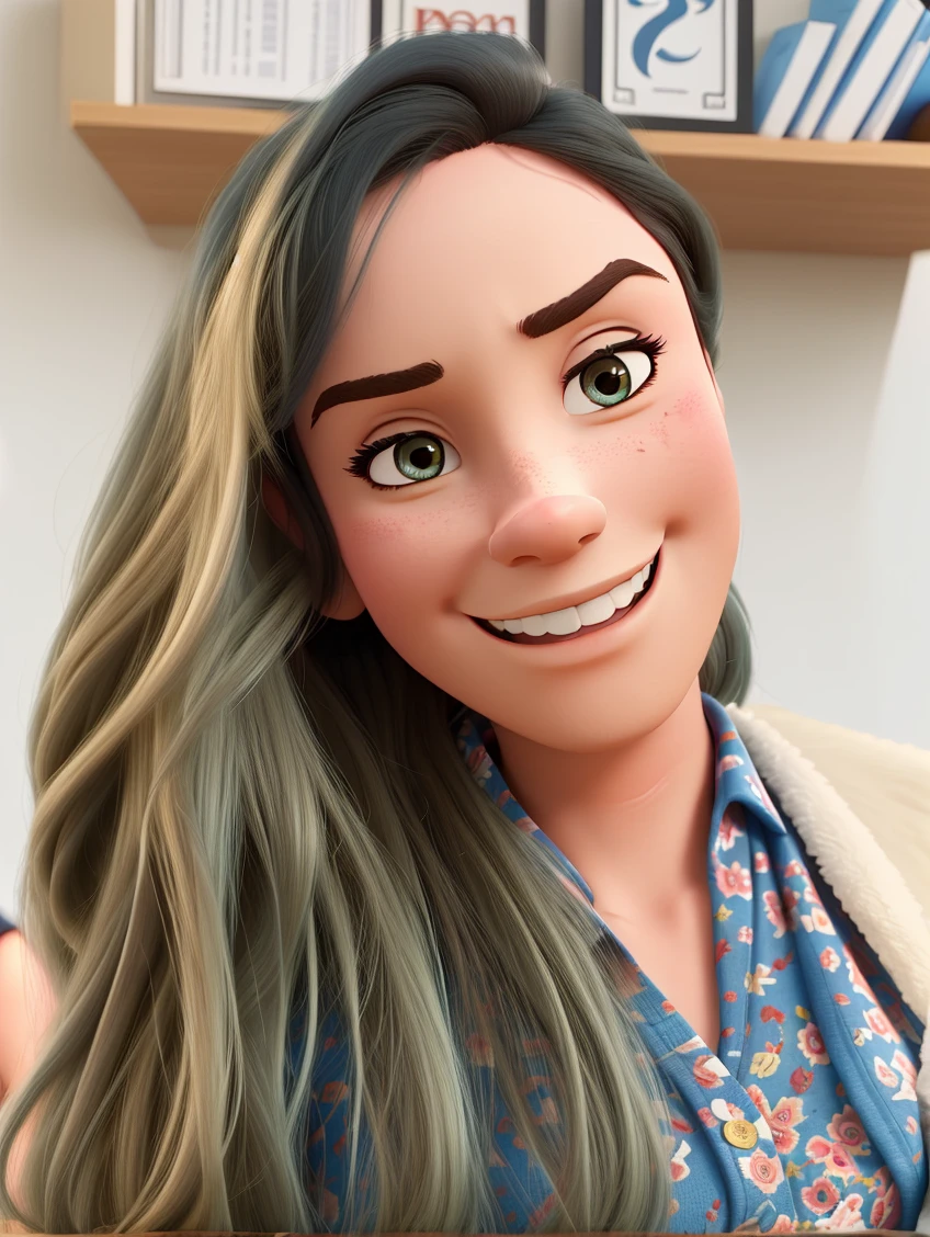 man and woman couple in Disney Pixar style, high qualiy, best qualityer