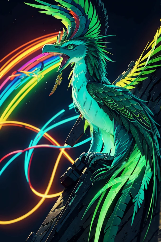 quetzalcoatl color neon