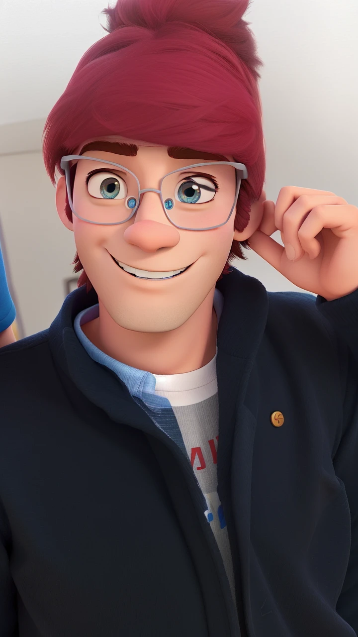man and woman couple in Disney Pixar style, high qualiy, best qualityer