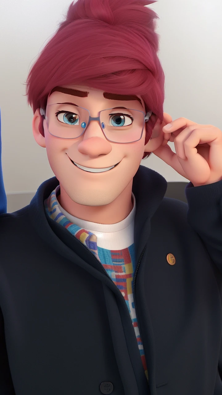 man and woman couple in Disney Pixar style, high qualiy, best qualityer