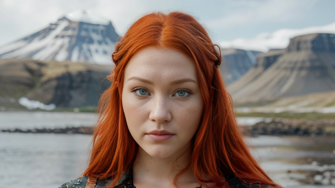 reykjavik,northern lights,blue lagoon,glaciers,volcanoes,geysers,fjords,viking history,ring road,puffins,smile,suspicious glance,distrustful gaze,skeptical look,accusatory stare,blaming gaze,Asian eyes,Slanted eyes,Narrow eyes,Squinted eyes,Almond-shaped eyes,Orientally-shaped eyes,lord of the ring,elf,arwen,leg spread,sulphurous,lascivious, torrid, (bella hadid:1.1),look towards the viewer,beautiful detailed face,beautiful detailed body,long red hair,ginger, red head ginger,long red-haired girl with green eyes,realistic photo,highres,ultra-detailed,photorealistic,vivid colors,bokeh, concept artists,green eyes, long red hair,ginger,red head ginger,best quality, 4k, 8k, highres,masterpiece:1.2, ultra-detailed,realistic, photorealistic, photo-realistic:1.37, girl with green eyes and long red hair, stylish makeup, perfect lighting, glamorous pose, a close up of a woman with red hair, with red hair and green eyes, red head, red hair, she has red hair, red girl, red hair girl, with red hair, red hair and attractive features, brilliantly colored, red hair goddess, red hair girl