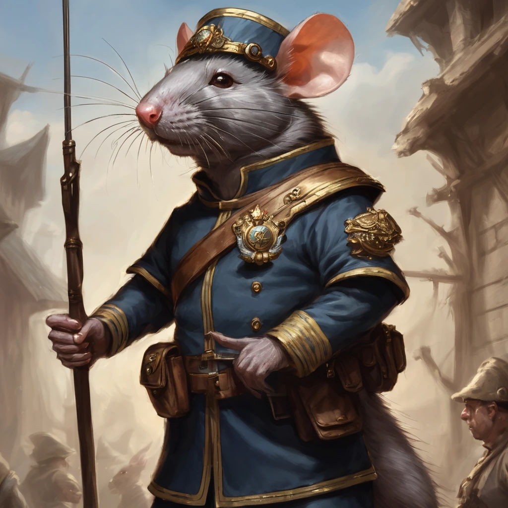 Rat general fantasy artwork