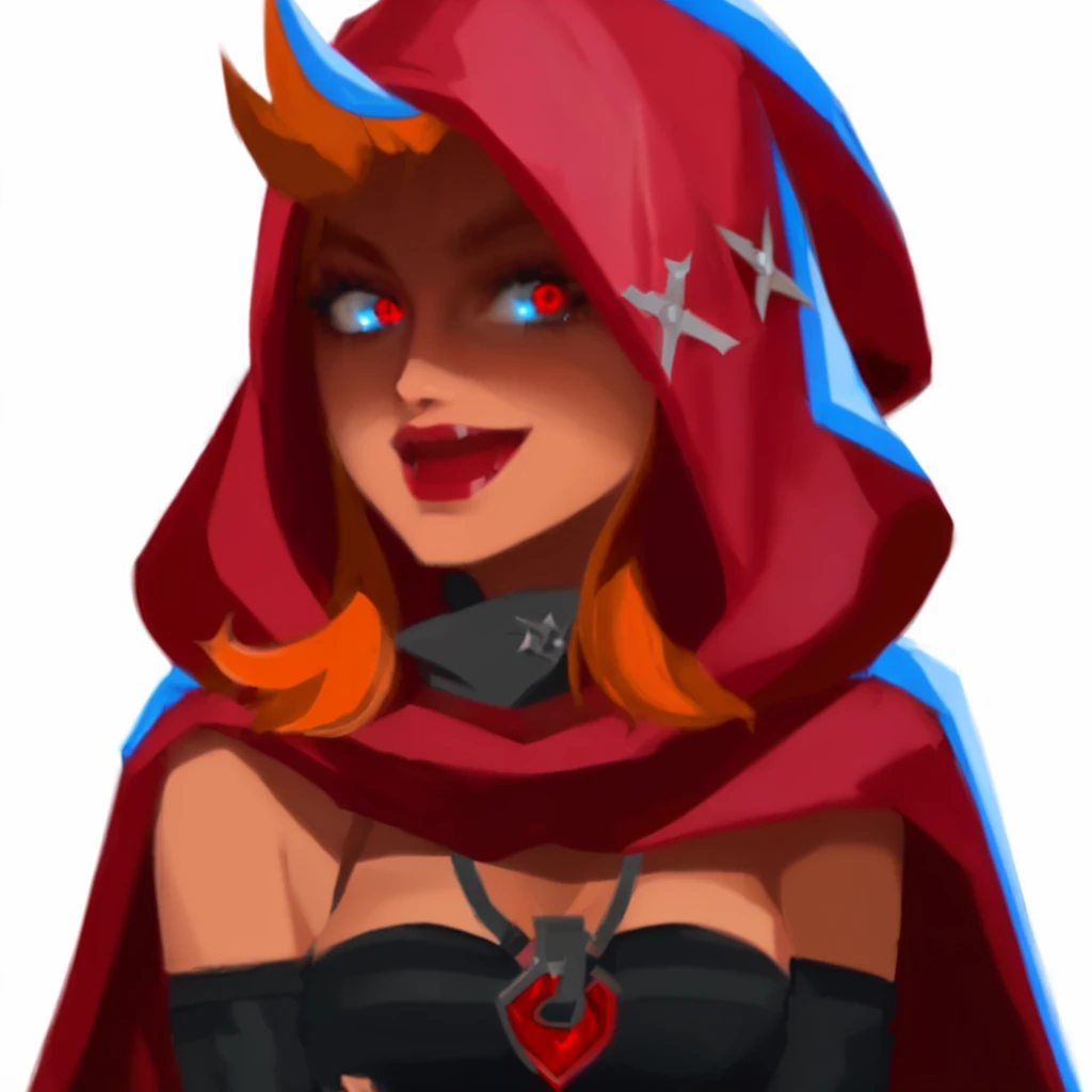  red hooded mage, thief red riding hood, evil sorceress witch, supervillain sorceress witch, epic mage girl character, evil sorceress, red hoods, dark witch character, sorceress woman, hood and cape, dark fox mage, long torn red cape, red cape