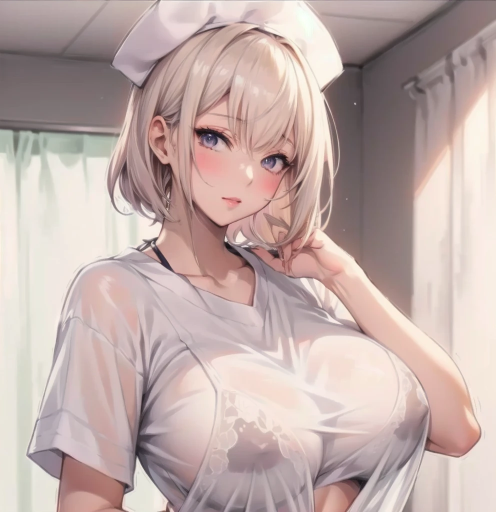 anime girl, pretty girl 25 yo, mature woman, seductive anime girl, fine details, tight shirts, crop top shirt, croptop outfit, look at camera, tight, touching her hairs , a drawing of a woman with a breast and a hand on her chest, neutral pose, various pose, beautiful detailed body and face, oppai proportions, clean anime outlines, sexy pudica pose gesture, casual pose, oppai, cell shaded adult animation, thick line art, thinking pose, female anime character
