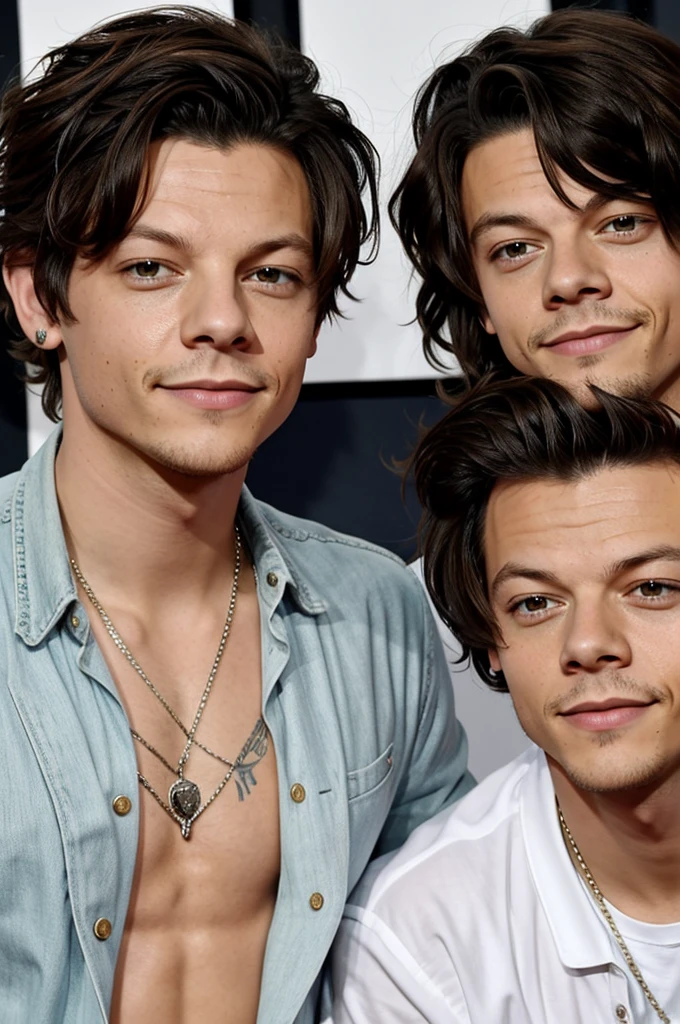 Louis Tomlinson with Harry Styles