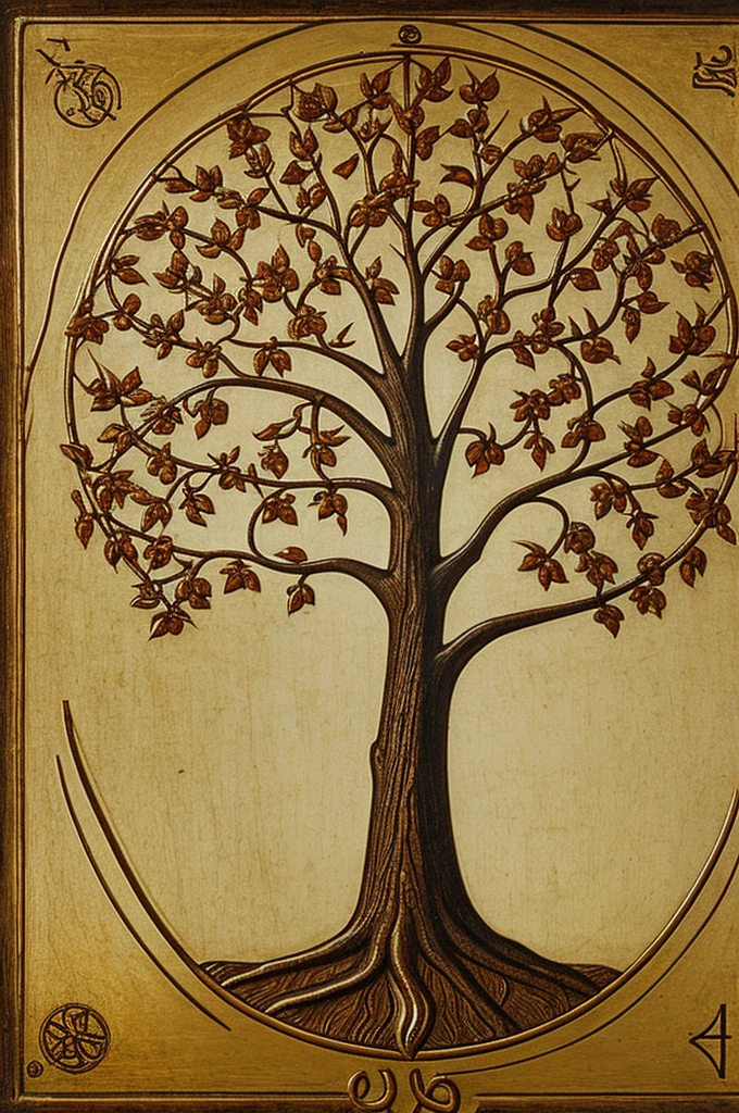 Psyche symbol with tree of life