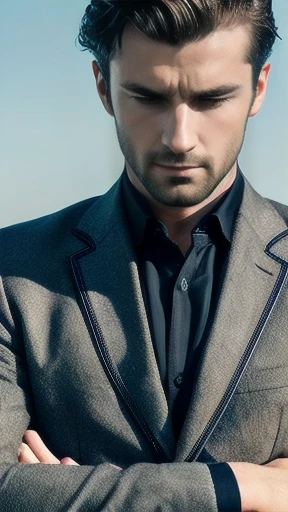 make a beautiful image of the  german men  with focus on the face