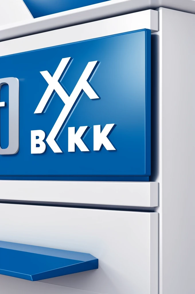 A logo that says BX Co. With simple blue letters for a pharmaceutical