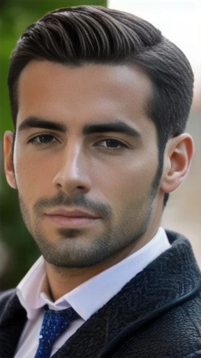 make a beautiful image of the  Spanish men  with focus on the face