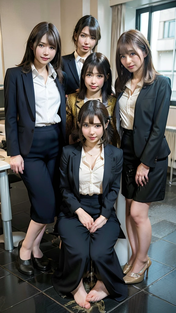 Subjective,ID card,random hair,
three women:1.8,group photo:1.8,suit,pencil skirt,
legs spread,ahegao,,
sweat,
steam,
shaggy hair,
Excitement,
Unbuttoned first buttonrelock showing forehead,
#Quality UHigh resolution,1080p,16k,4K,8k,absolutely,Absurd,Anatomically correct,Awards,ultra high quality,Accurate,High resolution,Attention to detail,high quality,High resolution,masterpiece ,Realistic,RAW Photos,solve,retina,Super detailed,Textured skin,Super detailed ,ultraHigh resolution
(urination:1.5)wetting herself desperate