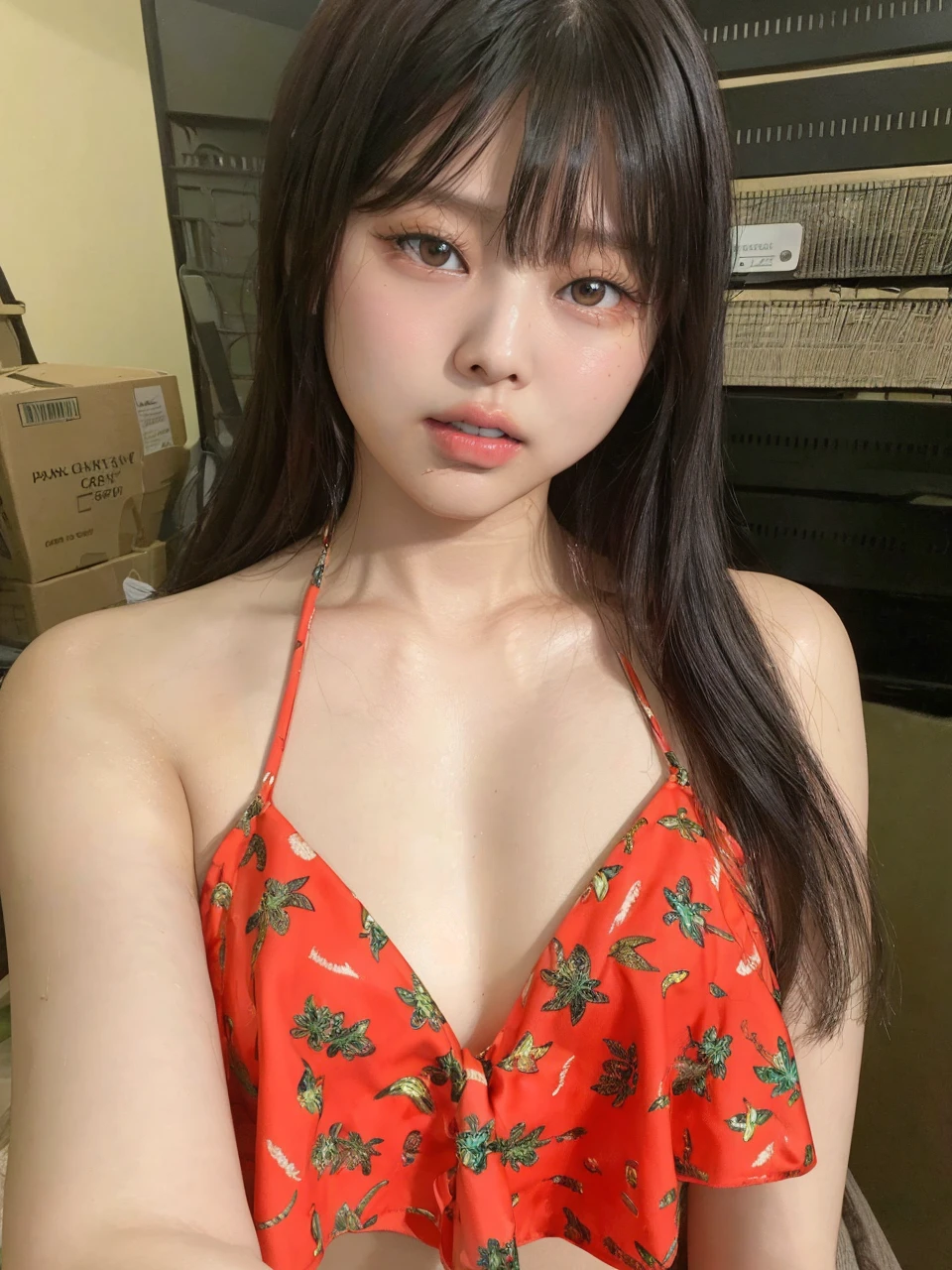 jennie from blackpink face, foto realista.