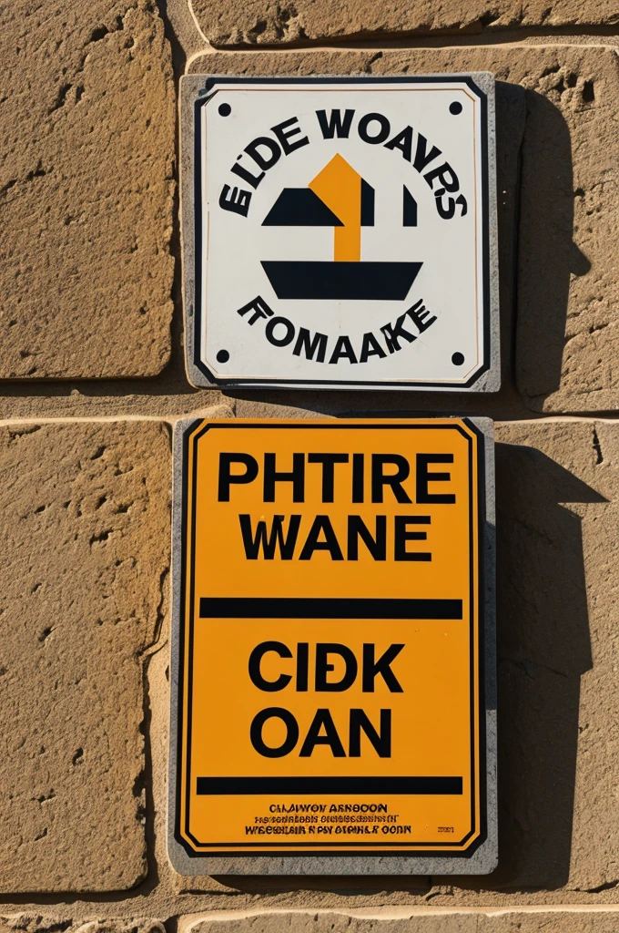 clay work zone sign
