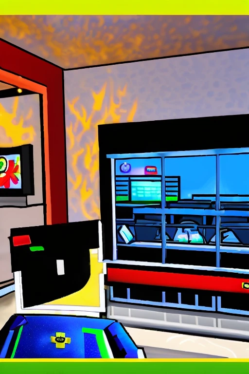 A normal robloxian Roblox character that looks like, inside of a house experience during the night and it looks like a normal house in the living room, Roblox character, happy picture of him holding a cell phone looking at the screen they really broken glitchy TV in the background and two glowing eyes and a window