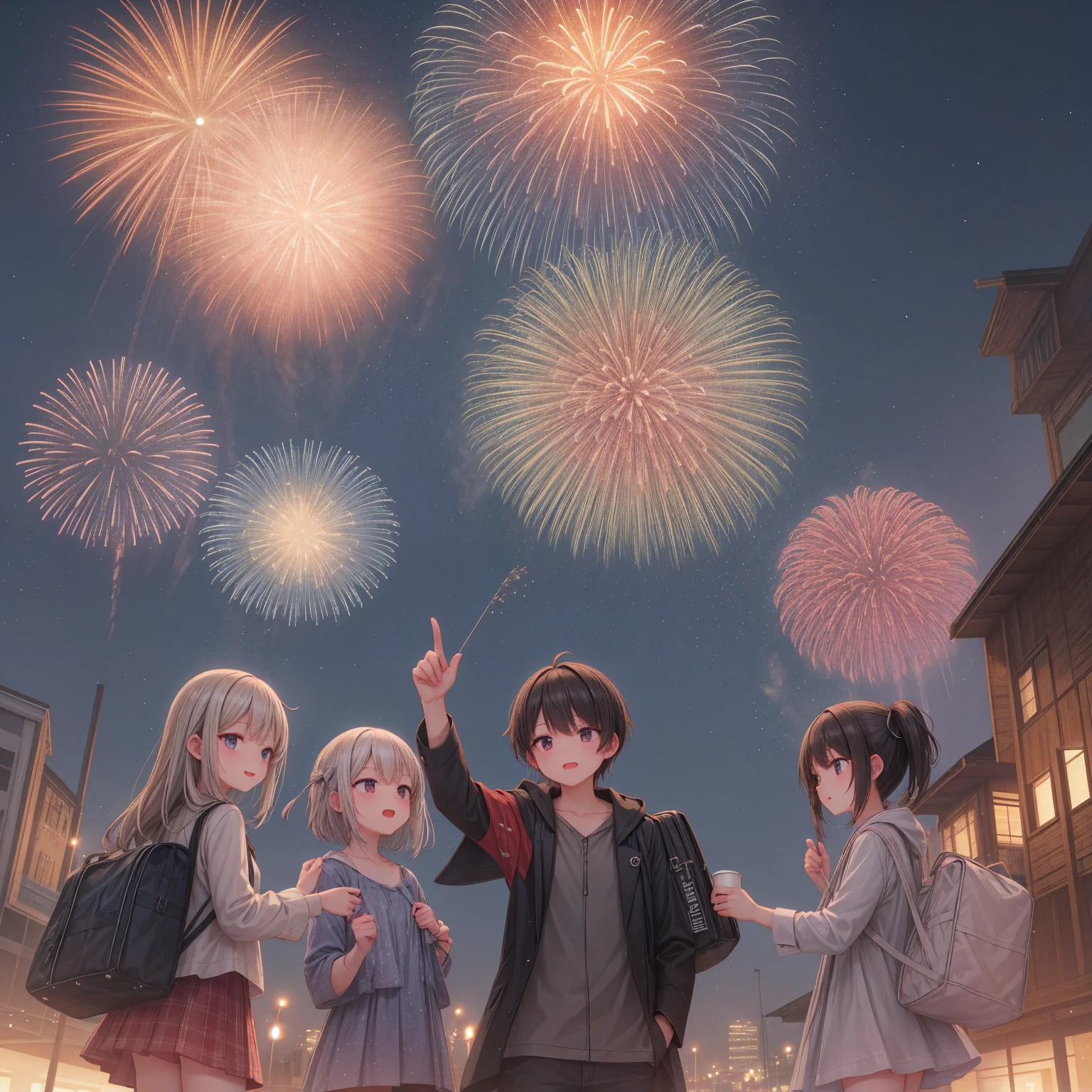 Fireworks、night