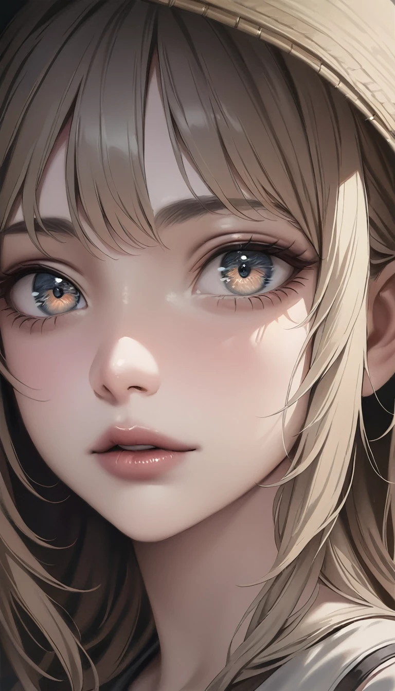 A girl, beautiful detailed eyes, beautiful detailed lips, extremely detailed eyes and face, long eyelashes, calm expression, realistic oil painting, high-resolution (4k, 8k, or masterpiece:1.2), warm and muted color tones.