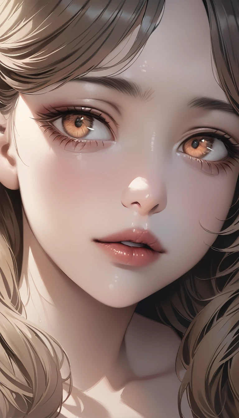 A girl, beautiful detailed eyes, beautiful detailed lips, extremely detailed eyes and face, long eyelashes, calm expression, realistic oil painting, high-resolution (4k, 8k, or masterpiece:1.2), warm and muted color tones.
