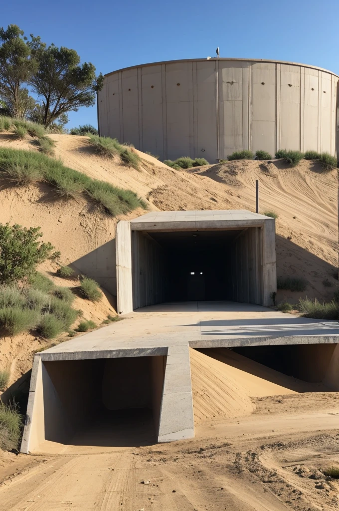 Large bunker on the outside