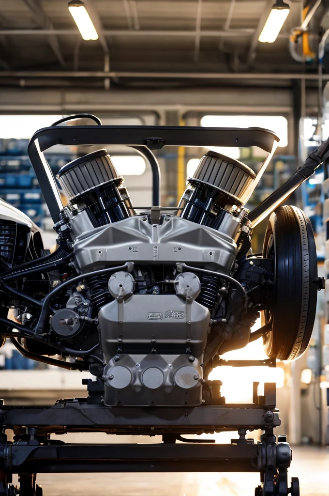 American Car V16 engine storehouse Backlight