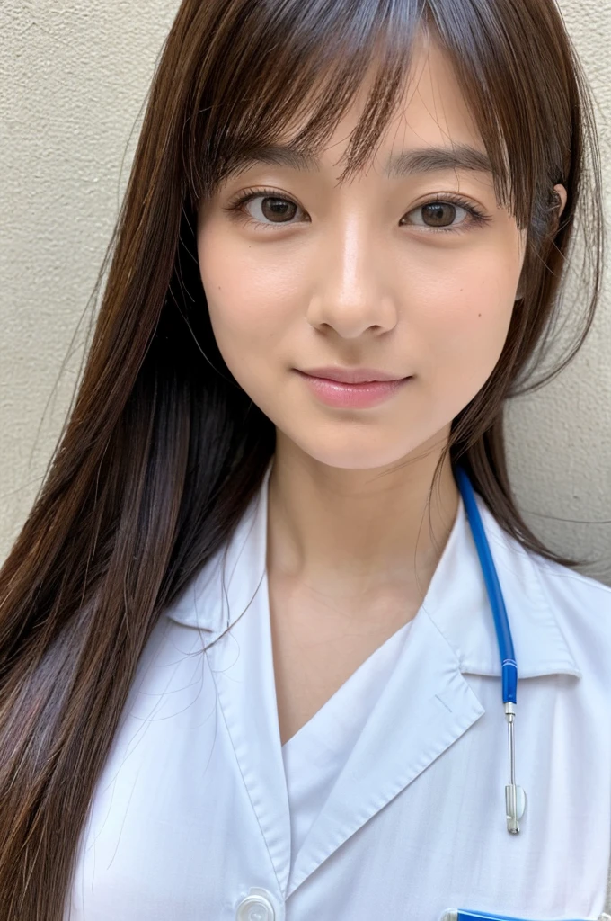 ((Highest quality)), ((masterpiece)), (detailed),Perfect Face,Japanese,Female doctor,White