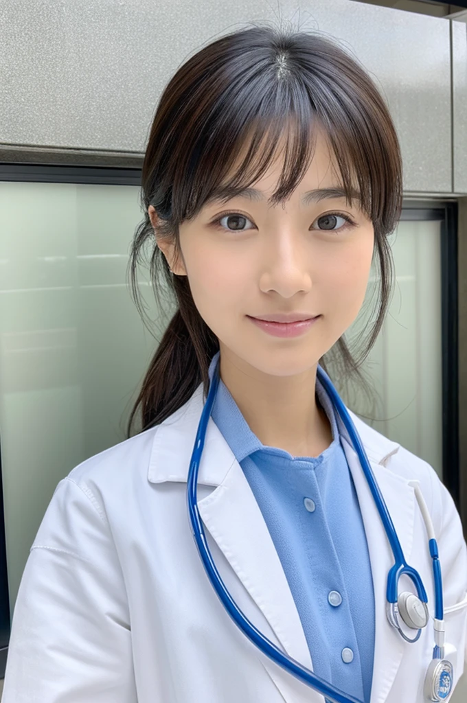 ((Highest quality)), ((masterpiece)), (detailed),Perfect Face,Japanese,Female doctor,White